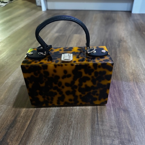 NWOT Tortoise Shell Mini Purse - Picture 3 of 6